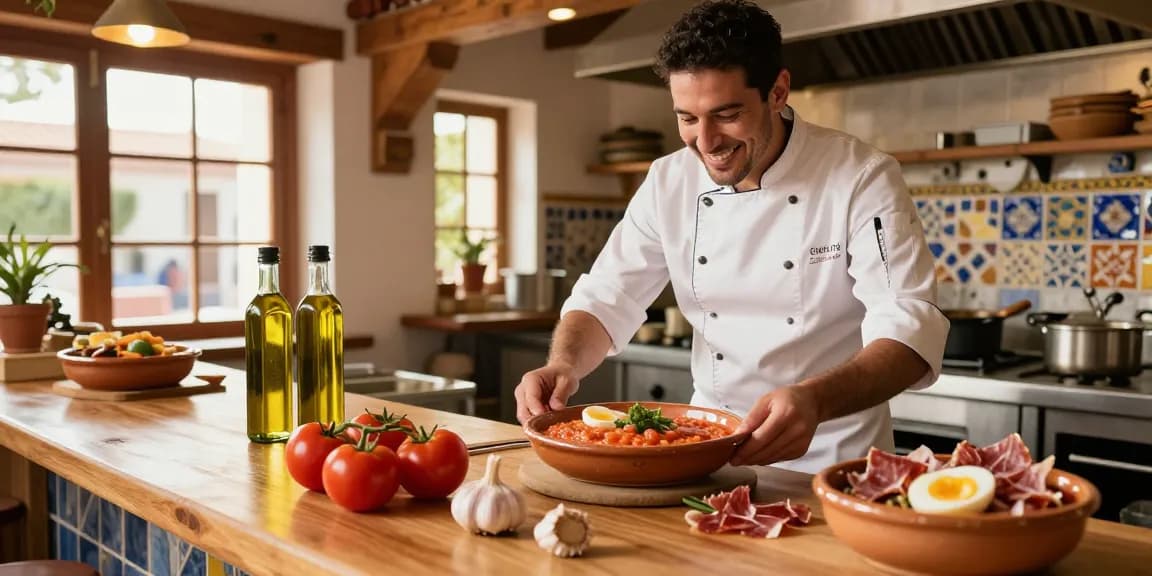 Discover the best salmorejo near me prepared with fresh ingredients in a charming tapas bar.