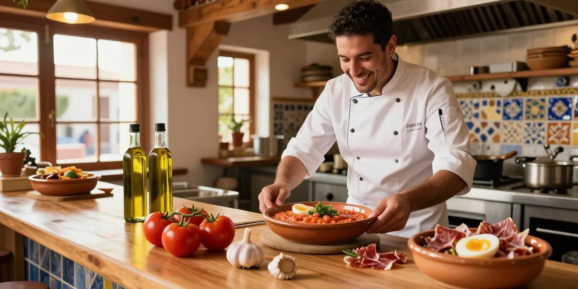 Discover the best salmorejo near me prepared with fresh ingredients in a charming tapas bar.