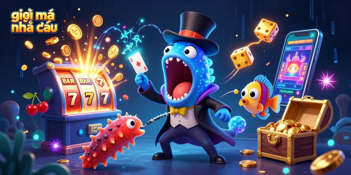 Experience the magic of giải mã nhà cái with vibrant 3D casino characters in a dazzling jackpot explosion.