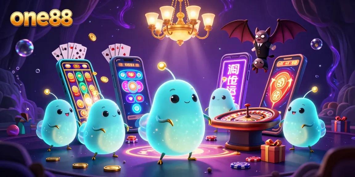 Join one88's vibrant cave casino adventure with glowworms illuminating the games!