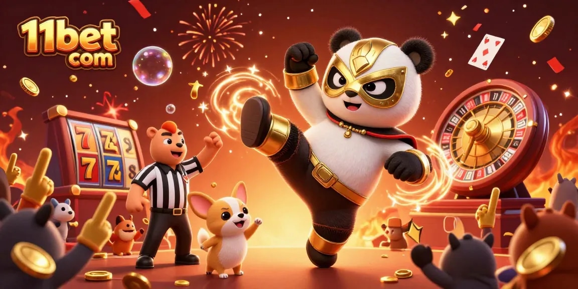 Experience thrilling action at 11bet com with a lively 3D casino scene full of excitement and vibrant games.
