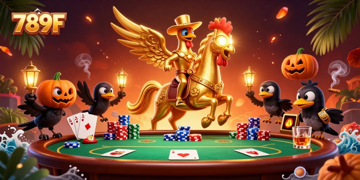 Engage with 789F's thrilling casino experience featuring vibrant characters and dynamic gaming elements.