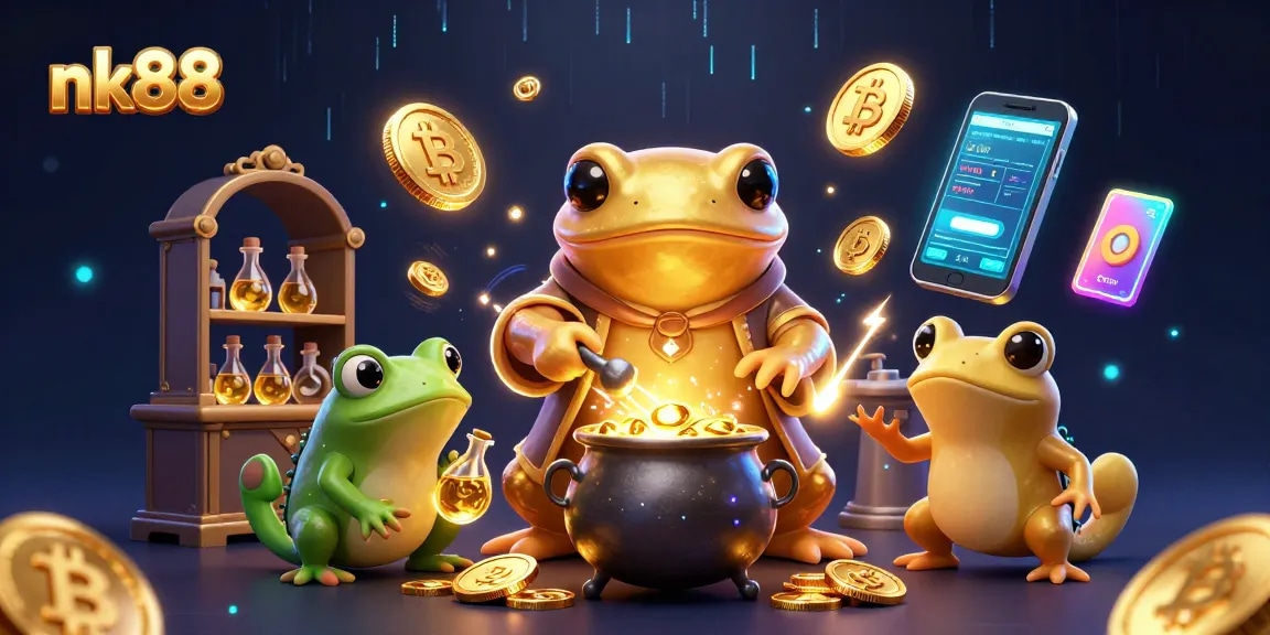 Experience the vibrant gaming action with nk88 as the golden salamander creates fortune.