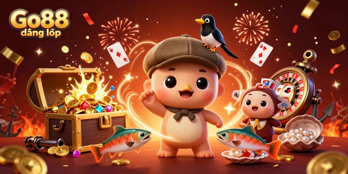 Engage in thrilling action with Go88 đăng nhập featuring a vibrant underwater casino adventure.