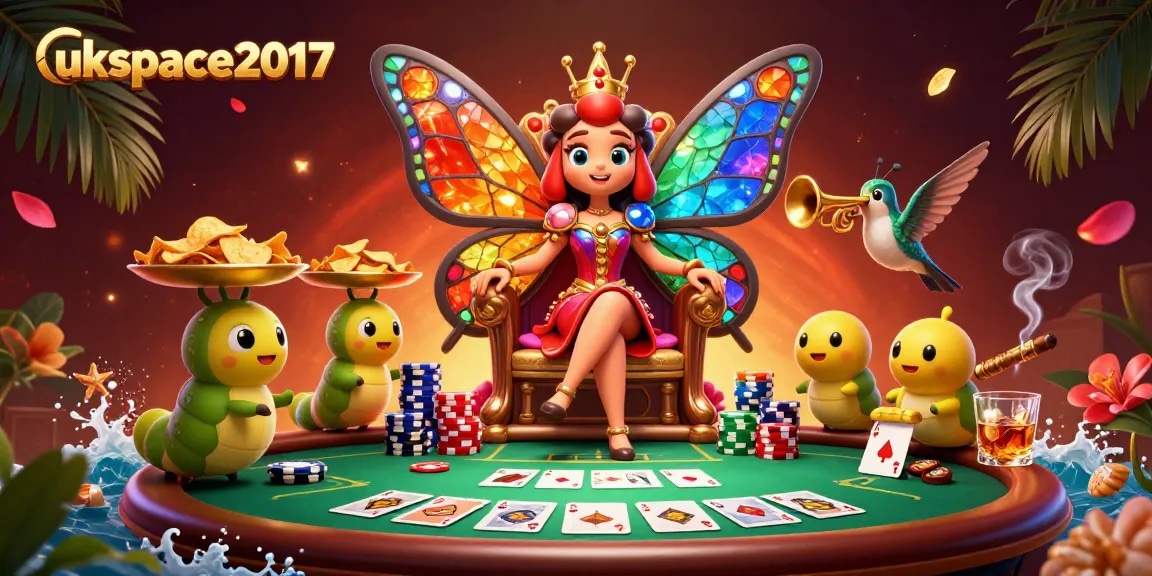 Experience thrilling gameplay at ukspace2017 with vibrant casino illustrations and lively characters.