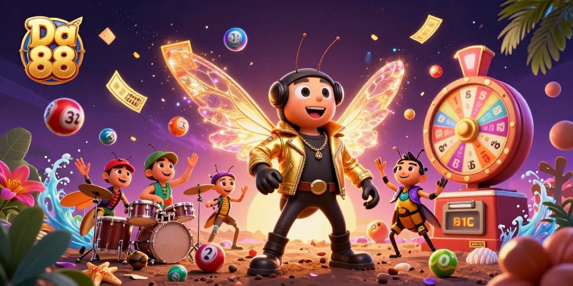 Win big with Da 88's vibrant lottery-themed adventure, featuring animated characters and energetic game elements.