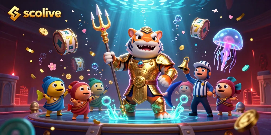 Experience the excitement of socolive with a vibrant underwater casino scene featuring thrilling gaming elements.
