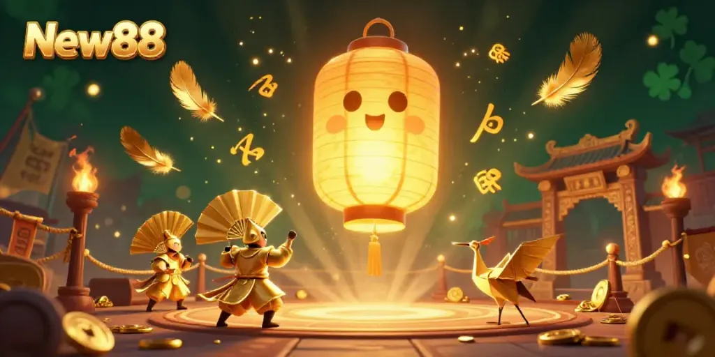 Experience breathtaking winnings at New88 with a vibrant, golden casino scene, where fortune and fun collide.