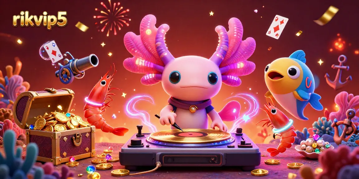 Players enjoy vibrant games at rikvip5 featuring colorful underwater characters and dynamic elements.