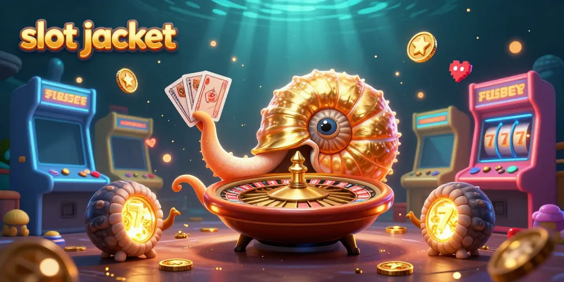 Experience the excitement of slot jackpot with a vibrant casino scene featuring a giant nautilus and winning elements.