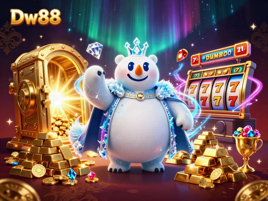 Spin and win with Dw88 free spins in a vibrant casino scene featuring jackpot elements.