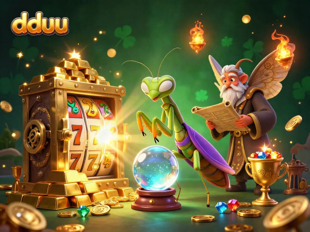 Engage with dduu's magical experience, witnessing a fortune teller and librarian amidst casino treasures.