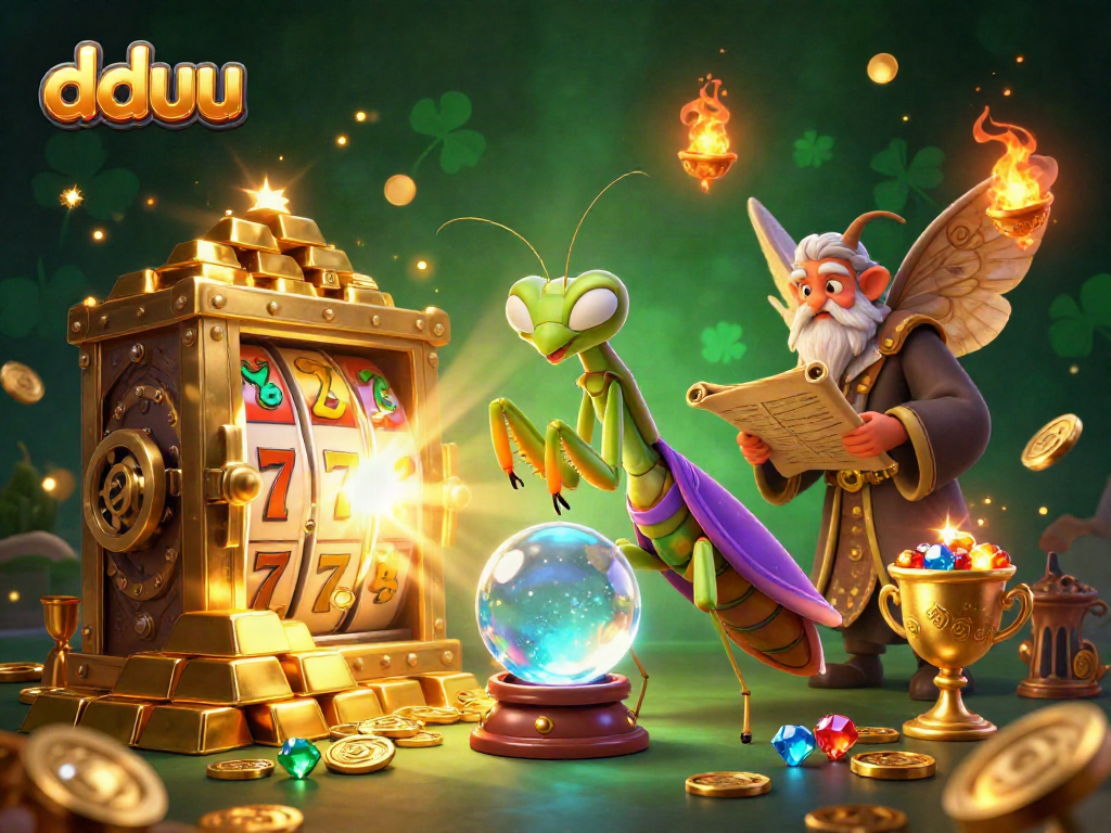 Engage with dduu's magical experience, witnessing a fortune teller and librarian amidst casino treasures.