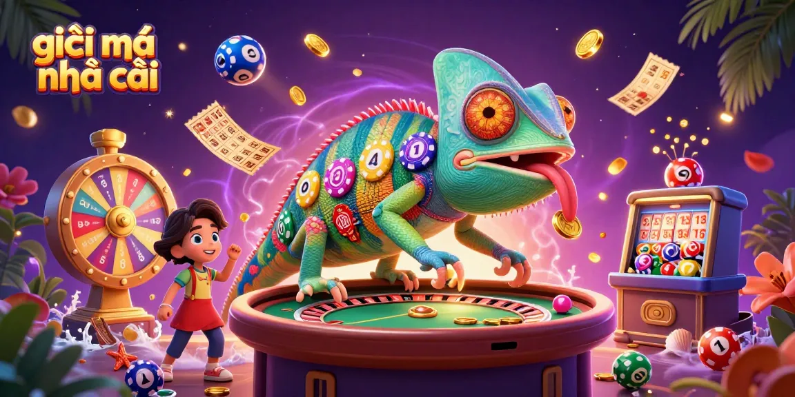 Engage with giải mã nhà cái as a vibrant chameleon casino owner delights in gambling action.