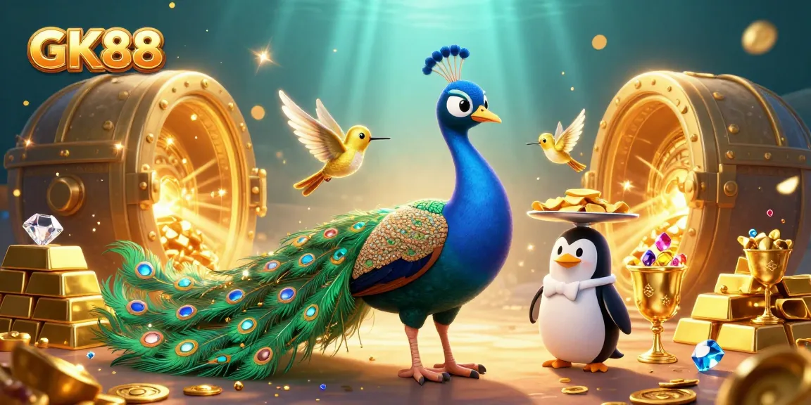 Experience GK88's vibrant casino adventure with magical characters and treasures.