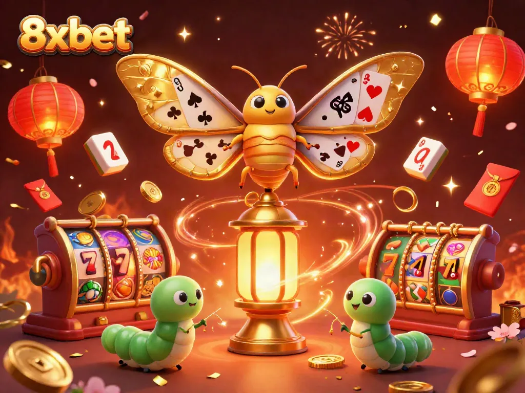 Play exciting slot games at 8xbet featuring vibrant motifs and immersive casino scenes!