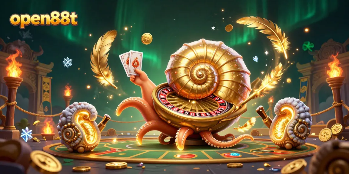 Engage with open88t's thrilling casino experience featuring vibrant nautilus roulette and glowing ammonite companions