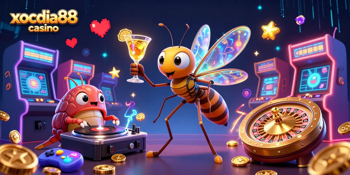 Experience exciting gameplay at xocdia88 casino with vibrant 3D characters and casino-themed elements.