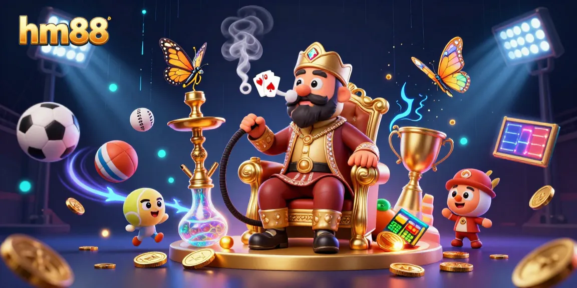 Experience winning strategies at hm88 with a vibrant 3D casino scene showcasing dynamic game elements.