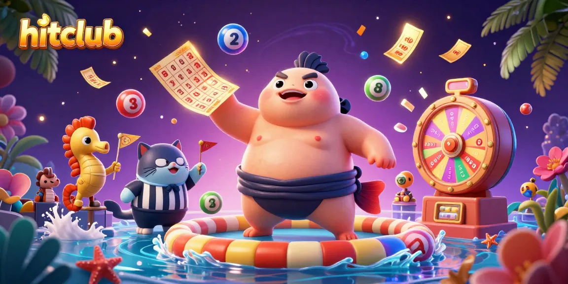 Hitclub hosts exciting lottery games with vibrant colorful elements and lively underwater characters.